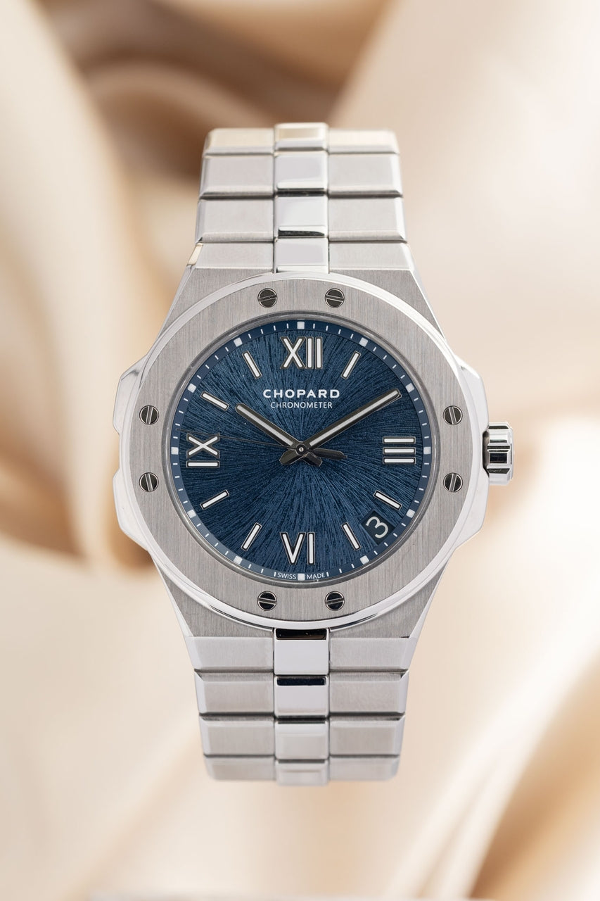 Chopard Alpine Eagle Automatik Herrenuhr Blau  298600-3001 - Thumbnail