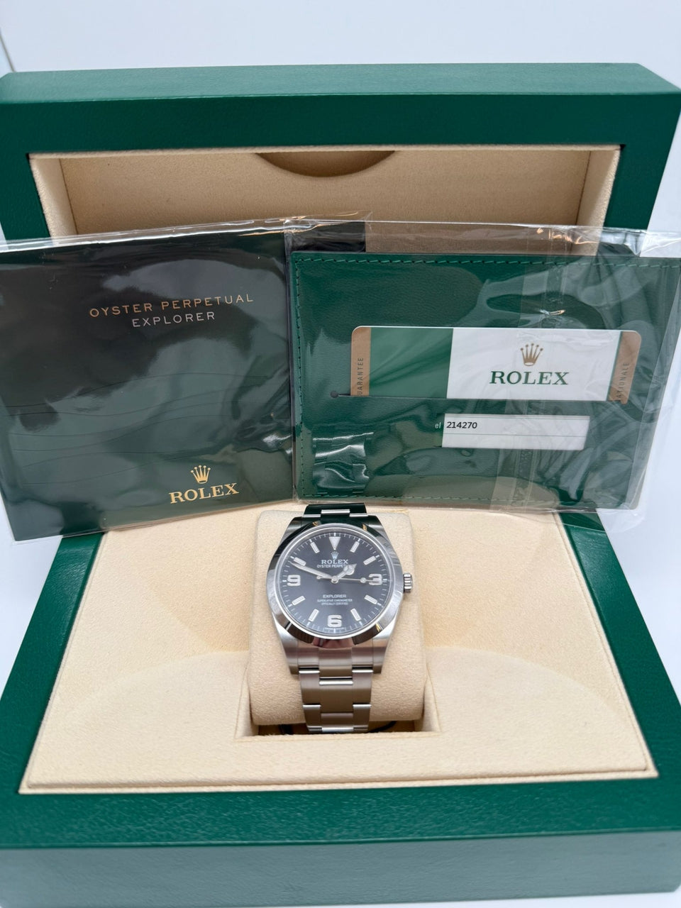 Rolex Explorer Automatik 39mm 214270 - Papiere und oder Lieferumfang