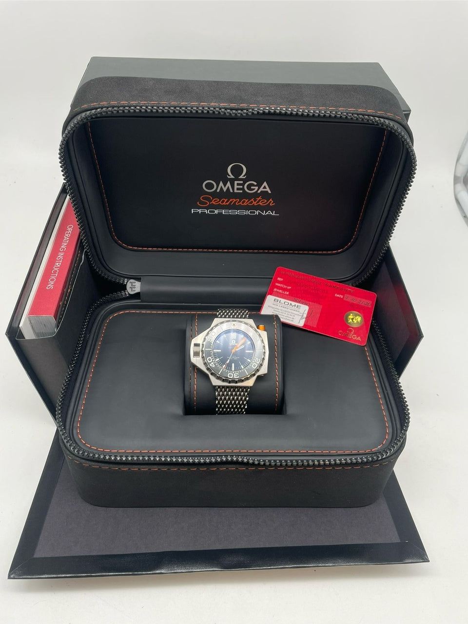 Omega Seamaster PloProf Titan Automatik  22790552101001 Box + og. Papiere