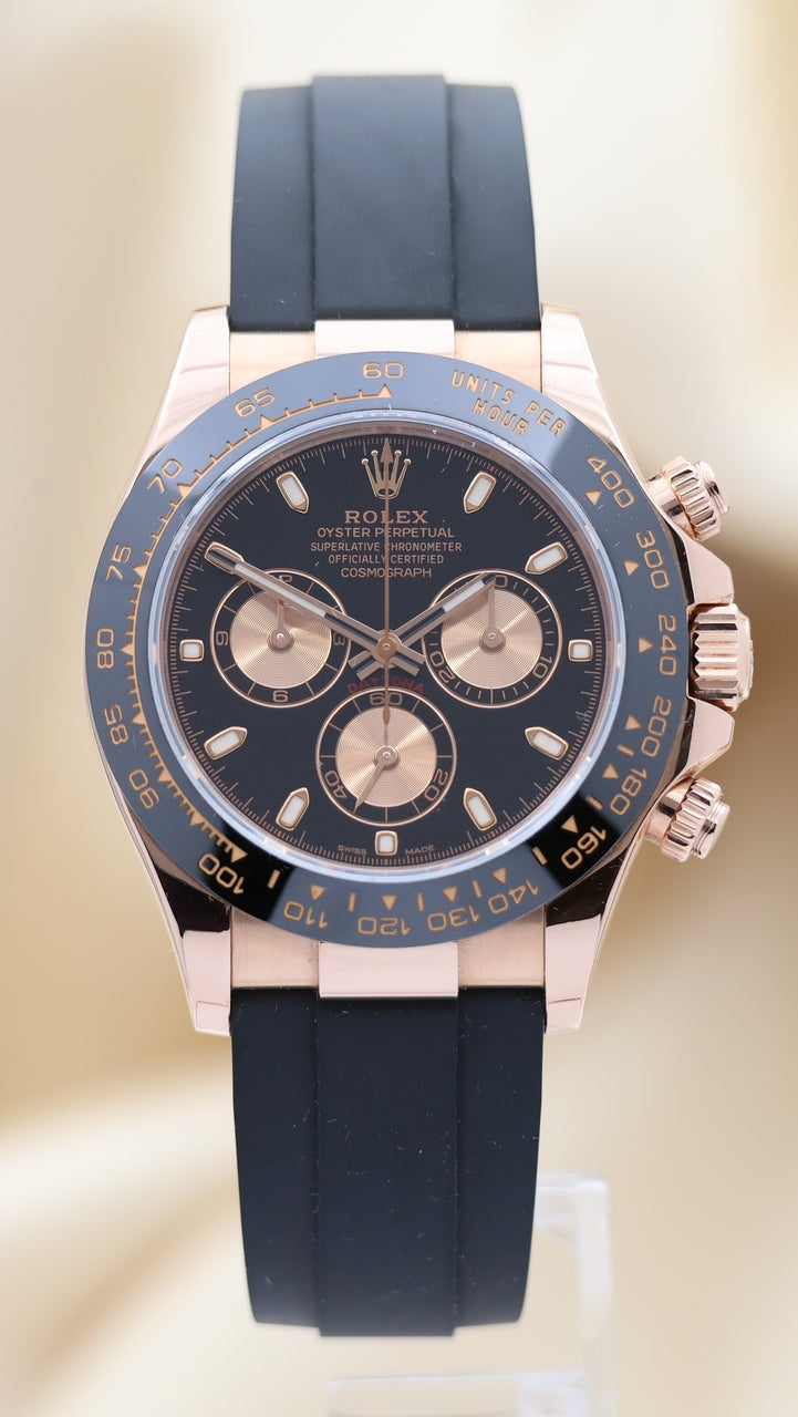 Rolex Daytona Automatik Roségold Oysterflex 40mm 116515LN - Thumbnail