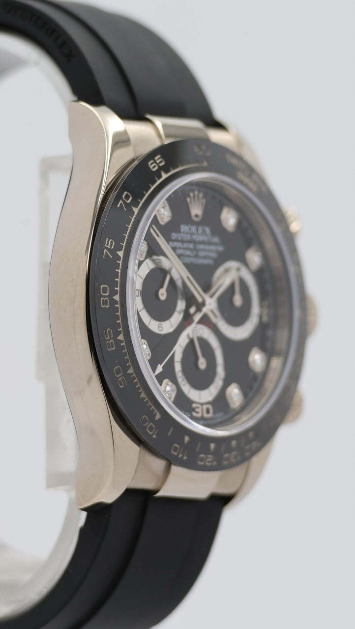 Rolex Daytona Weißgold Oysterflex Diamond Dial 116519 - Detail view 8