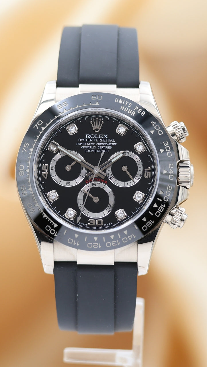 Rolex Daytona Weißgold Oysterflex Diamond Dial 116519 - Main product image