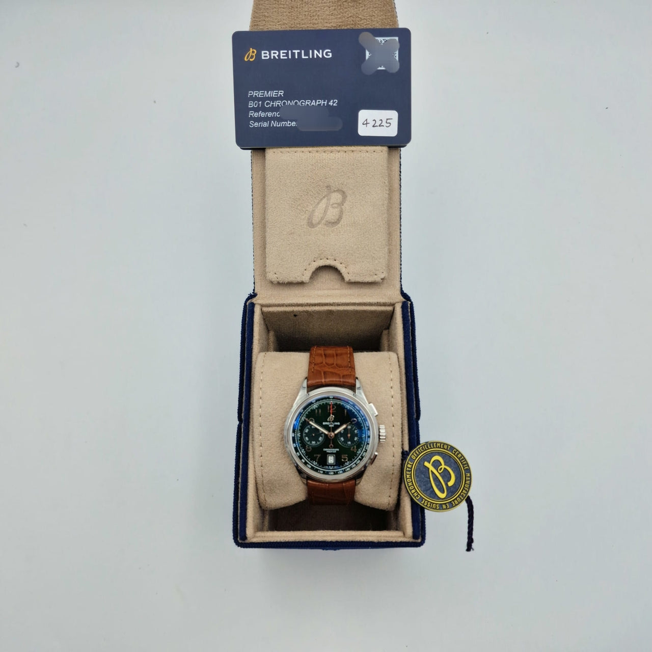 Breitling Premier B01 Chronograph 42mm Automatik AB0145 Box + og. Papiere