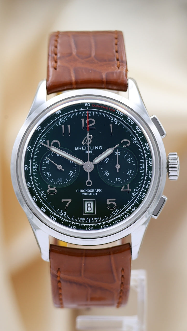 Breitling Premier B01 Chronograph 42mm Automatik AB0145 Box + og. Papiere