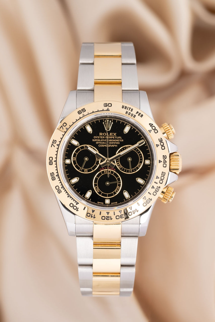 Rolex Daytona 40 Stahl/Gold Automatik Schwarz 116503 - Thumbnail