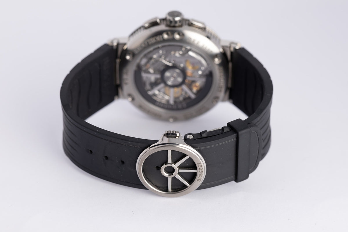 Breguet Marine Titanium Chronograph Grau fullset 2022 5527TI - Detailansicht 7