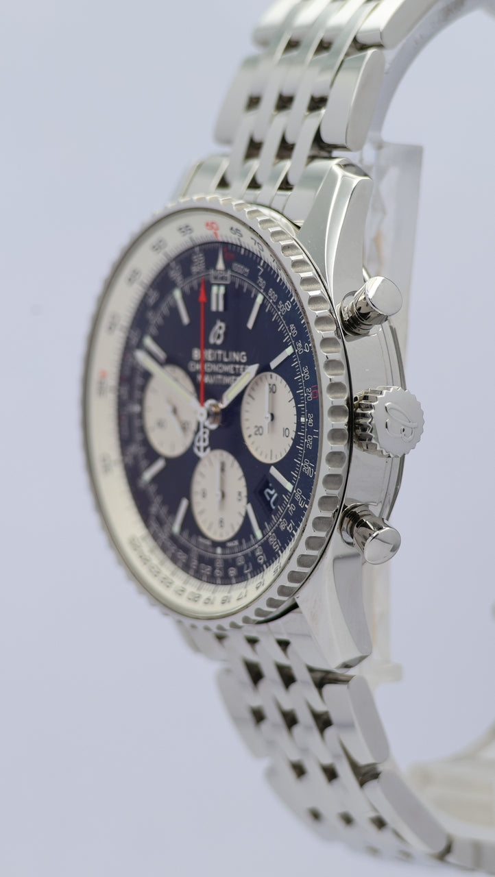 Breitling Navitimer B01 Chronograph 43mm Automatik Herrenuhr	 AB0121 Box + og. Papiere