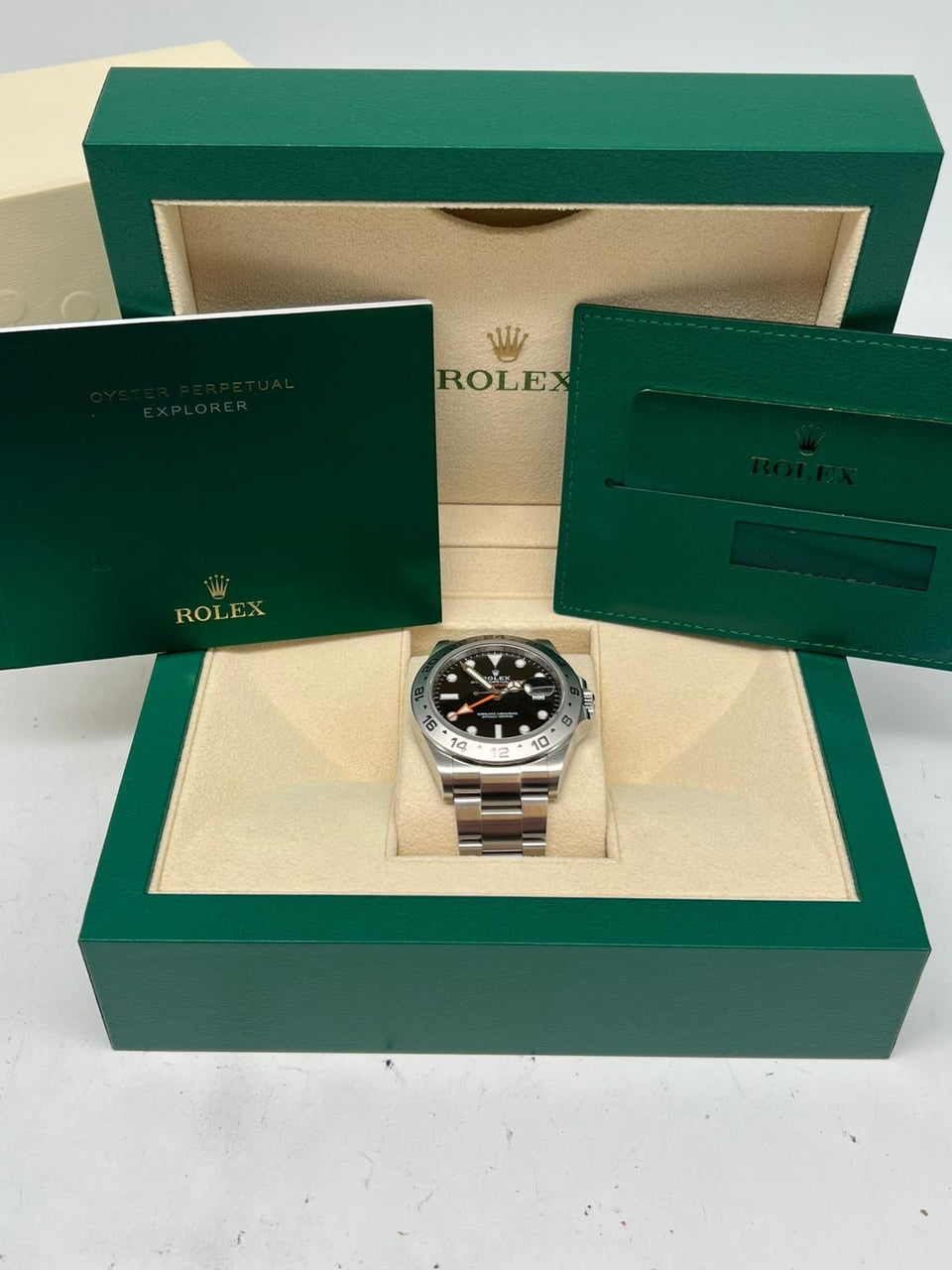 Rolex Explorer II Automatik Herrenuhr Stahl 42mm  226570 - Papiere und oder Lieferumfang