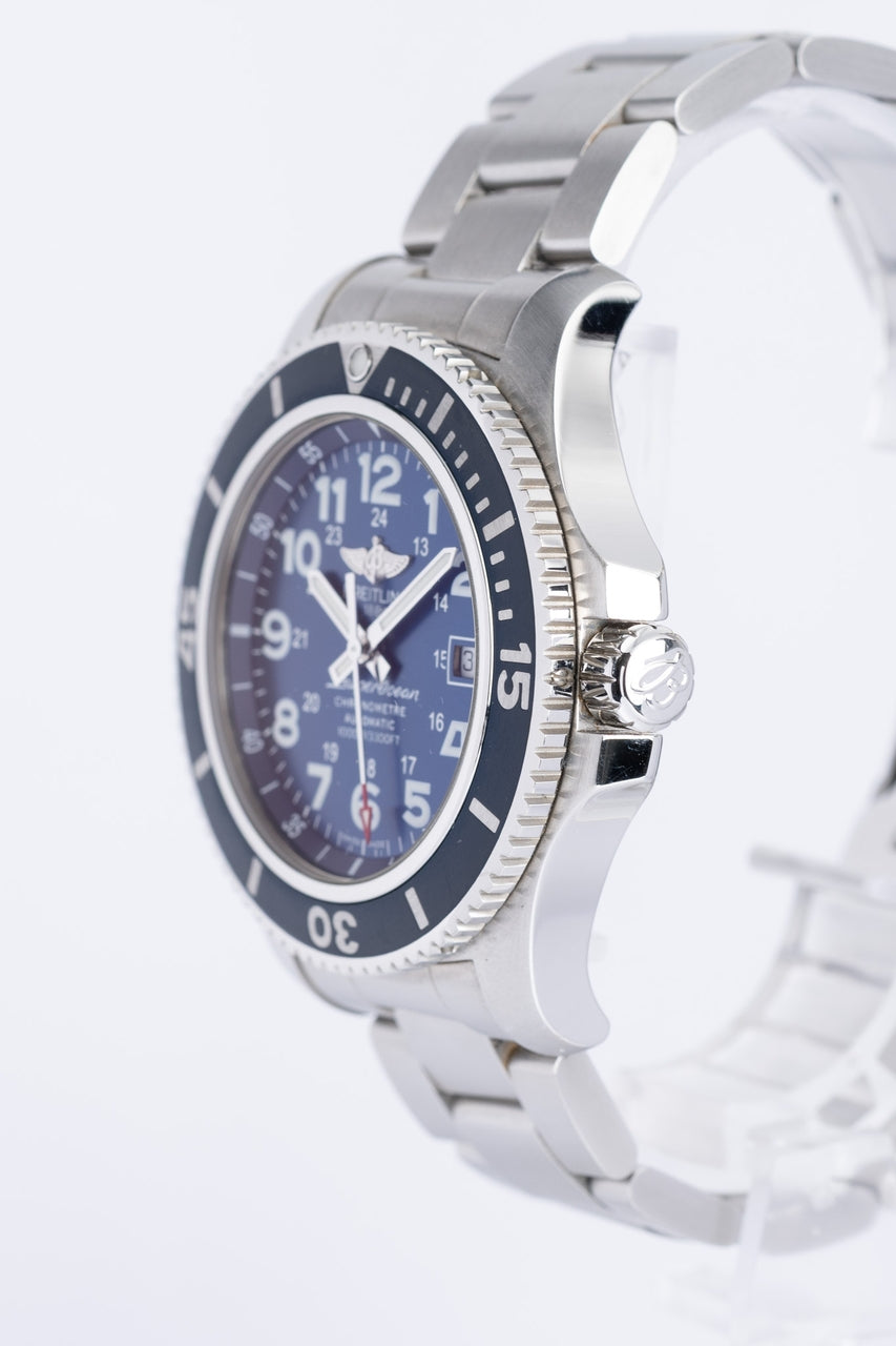 Breitling Superocean II 44mm Automatik Blau Herrenuhr A17392 - Detailansicht 2