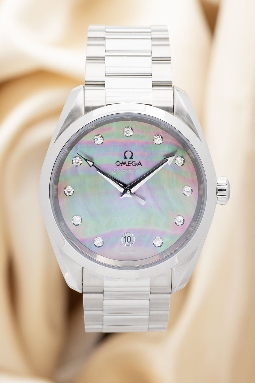 Omega Seamaster Aqua Terra "MOP Diamond Dial" 38mm Automatik 22010382057001 - Thumbnail