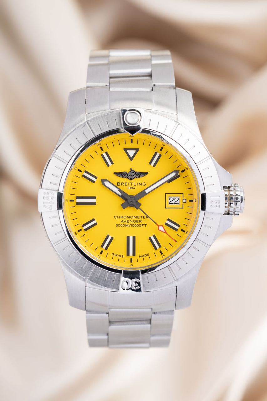 Breitling Avenger Seawolf 45mm Automatik Herrenuhr Gelb A173197269482 - Thumbnail