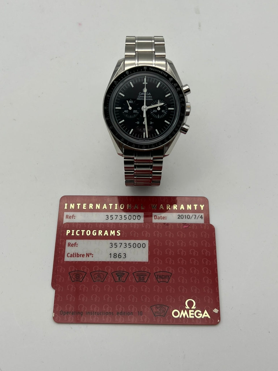 Omega Speedmaster Professional Moonwatch 42mm Handaufzug 35735000 - Papers and documentation