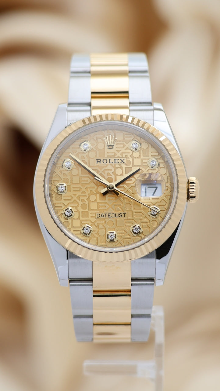 Rolex Datejust 36 Automatik Diamond-Dial 126233 - Thumbnail