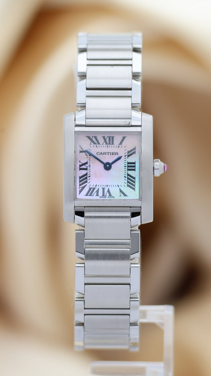 Cartier Tank Francaise 20mm Quarz MOP Dial  W51028Q3 - Thumbnail
