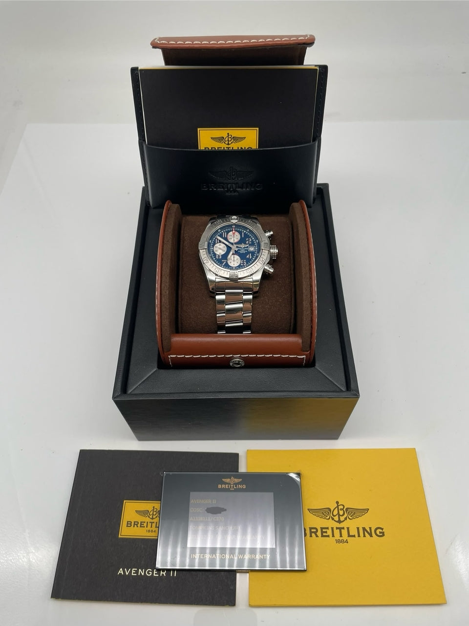 Breitling Avenger II 43mm Automatik Herrenuhr  A13381 - Papiere und oder Lieferumfang