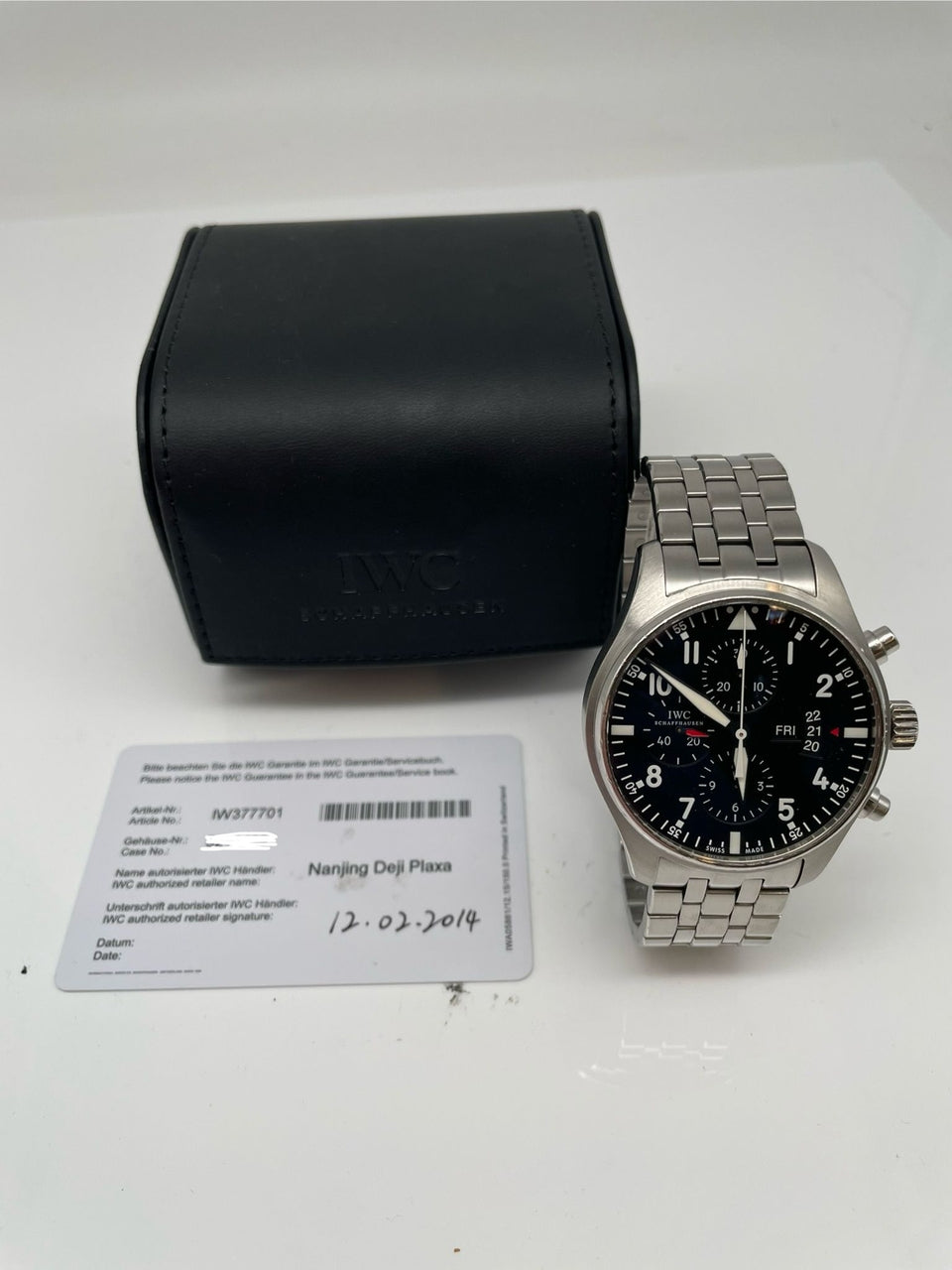 IWC Fliegeruhr Chronograph Automatik Herrenuhr IW377701 - Papers and documentation