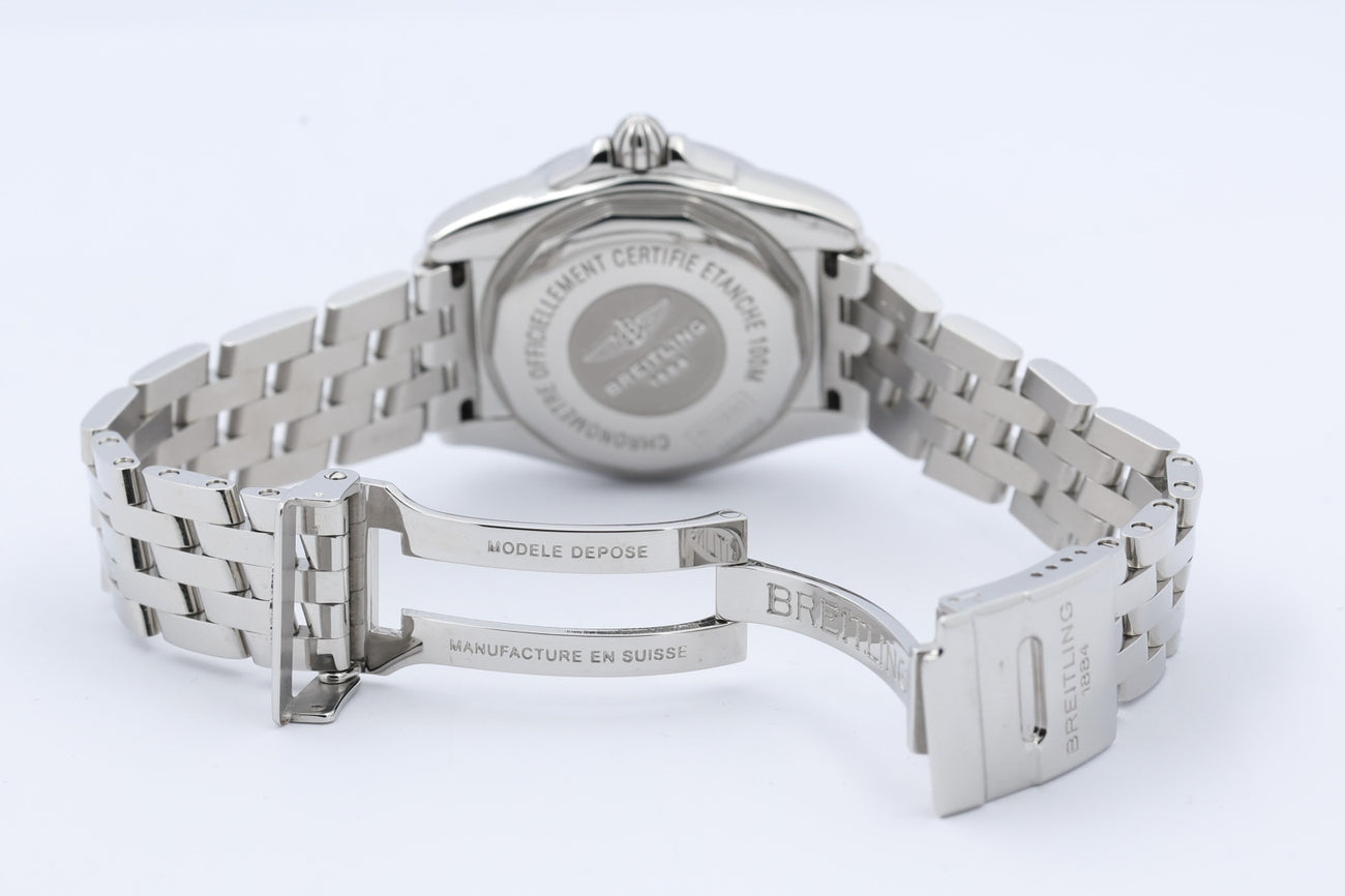 Breitling Galactic 32 Sleek Perlmutt Blatt Quarz A71330 - Detailansicht 8