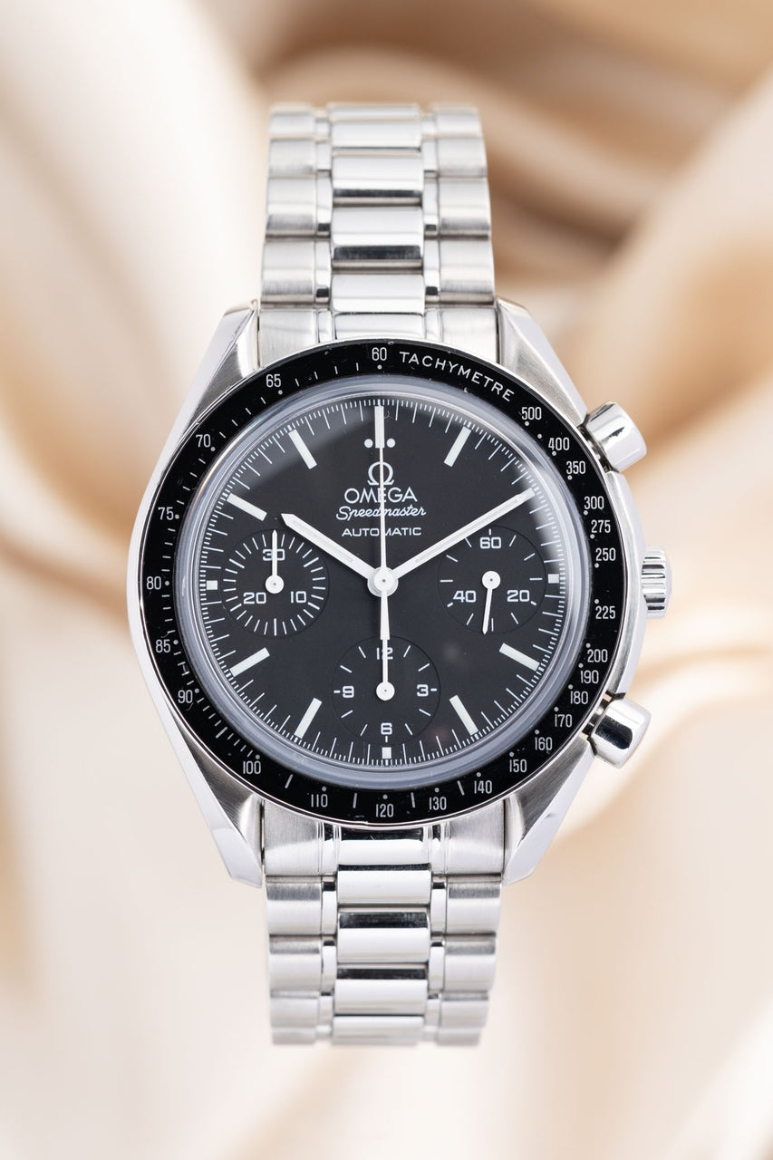 Omega Speedmaster Reduced 39mm Automatik Herrenuhr 35395000 - Thumbnail