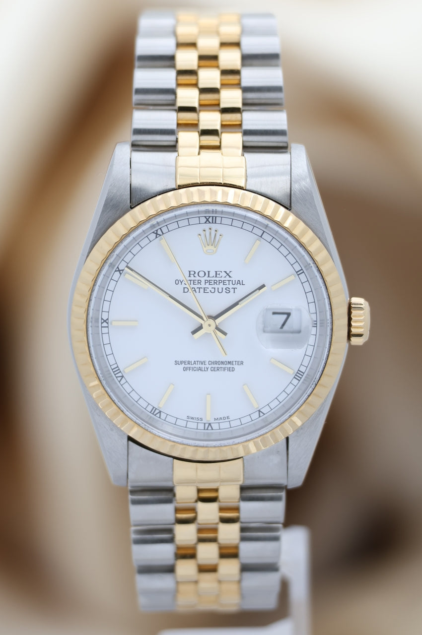 Rolex Datejust 36 Automatik Stahl/Gold Jubilee 16233 - Thumbnail