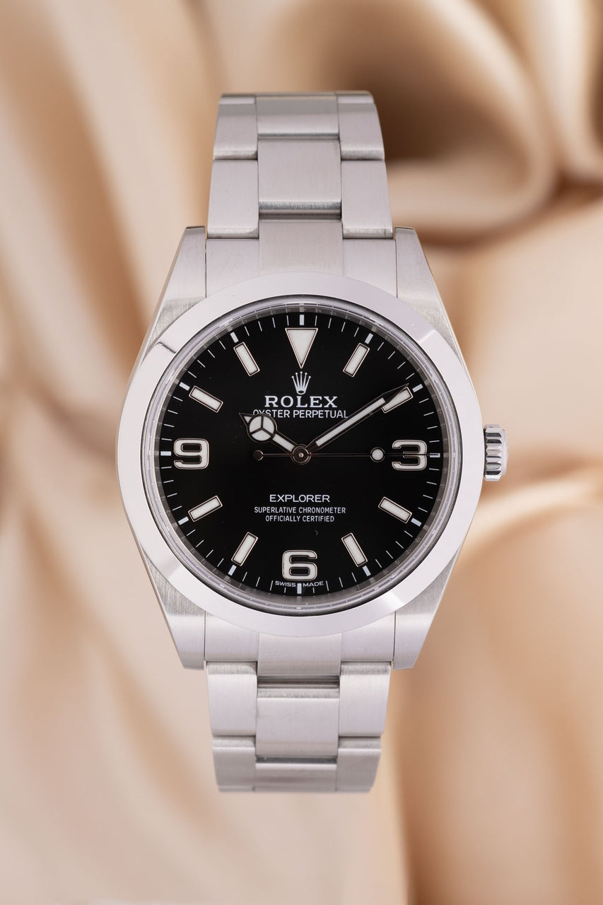 Rolex Explorer 39mm Automatik Herrenuhr 214270 - Thumbnail
