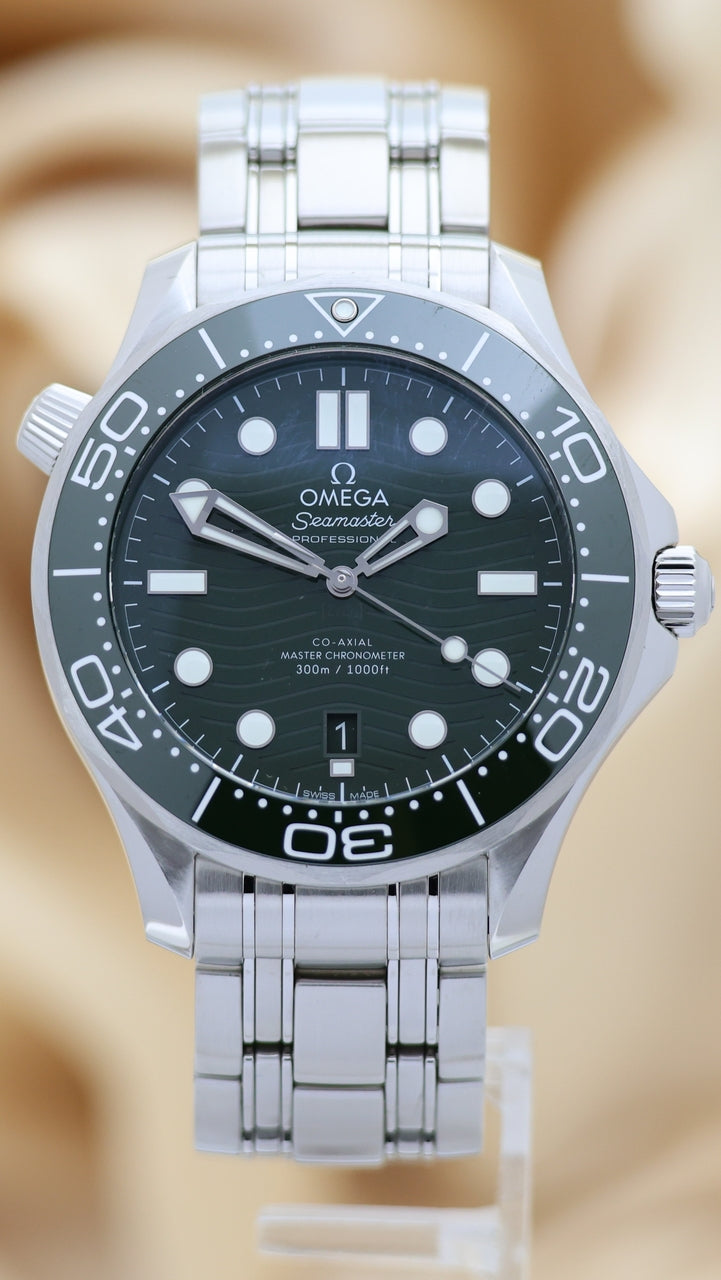 Omega Seamaster Diver 300 M Grün Automatik  21030422010001 - Thumbnail