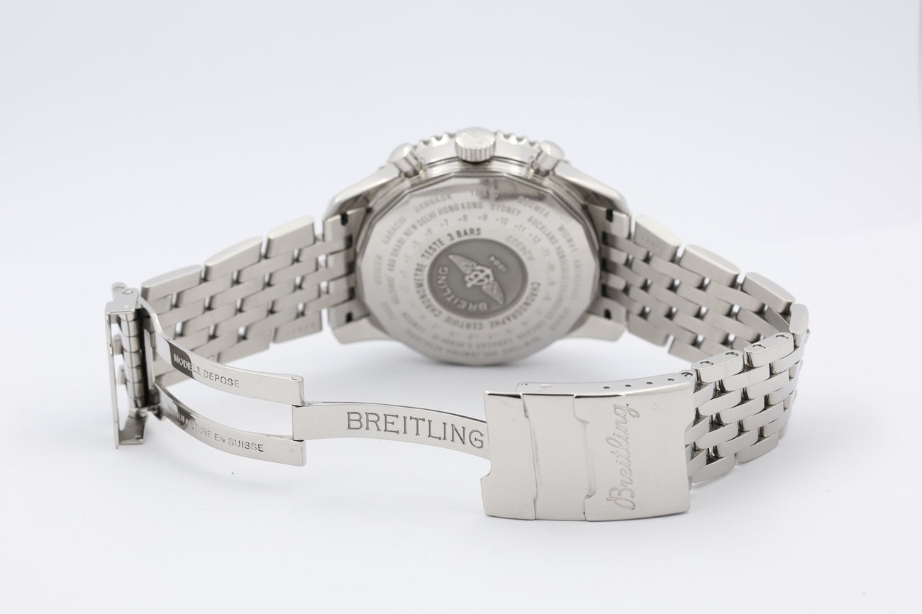 Breitling Navitimer World GMT 46mm Automatik Herrenuhr  A24322 - Detailansicht 8