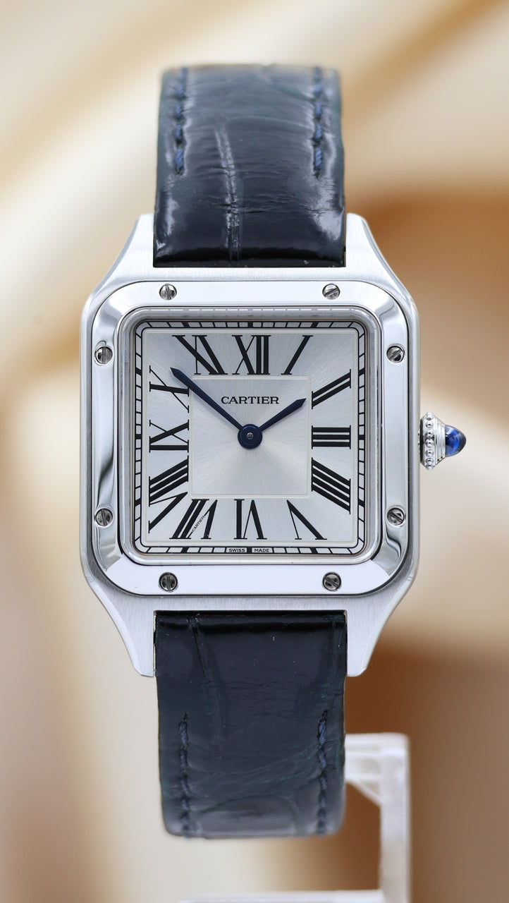 Cartier Santos Dumont Quarz Herrenuhr WSSA0023 - Thumbnail