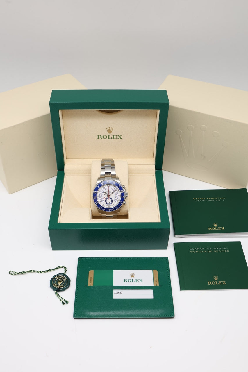 Rolex Rolex Yacht-Master II Automatik Herrenuhr Stahl 44mm None 116680 - Papiere und oder Lieferumfang