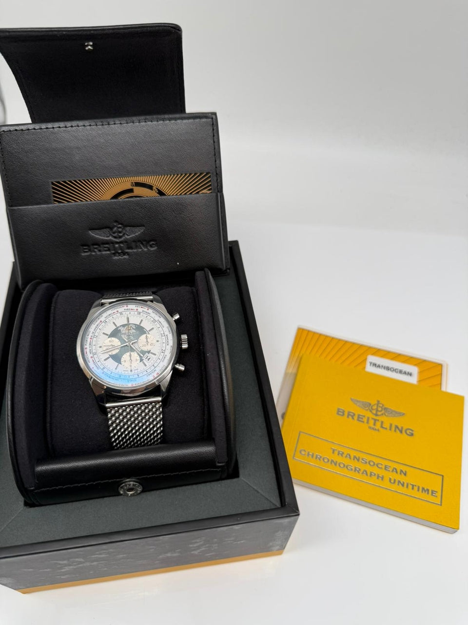 Breitling Transocean Unitime Pilot Chronograph  AB0510 - Papiere und oder Lieferumfang