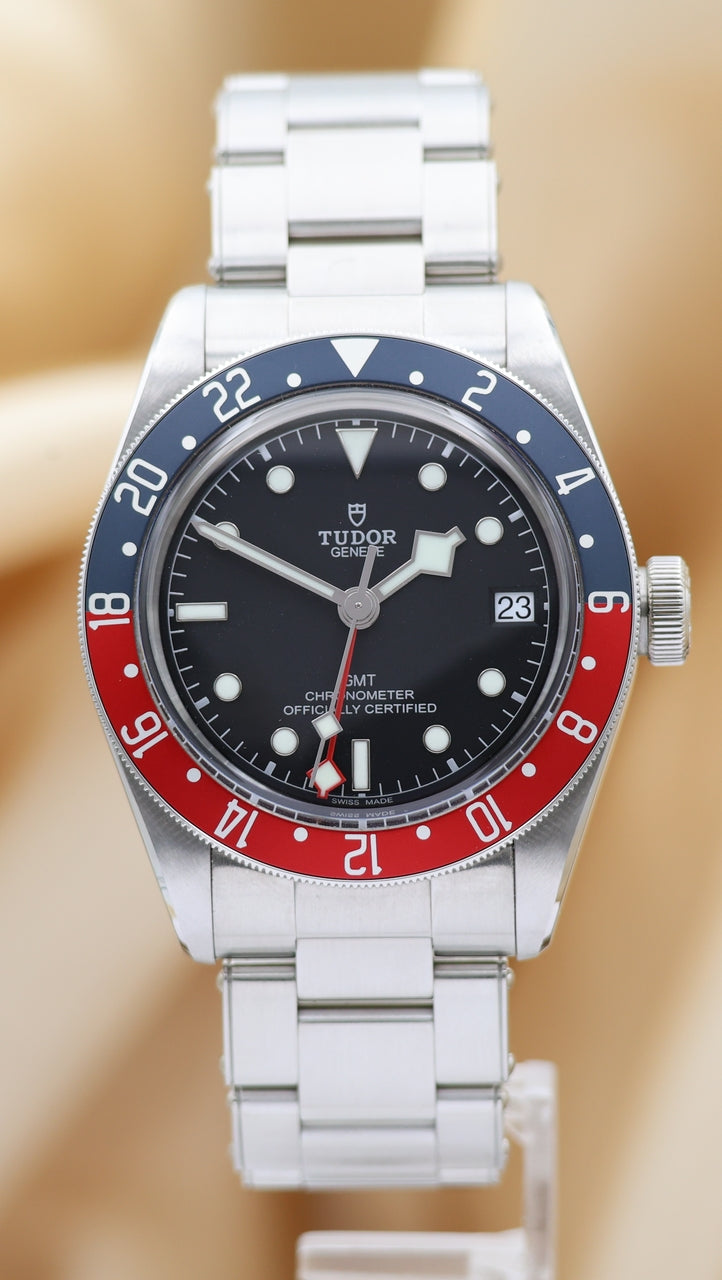 Tudor Black Bay GMT Automatik Herrenuhr 79830RB Box + og. Papiere
