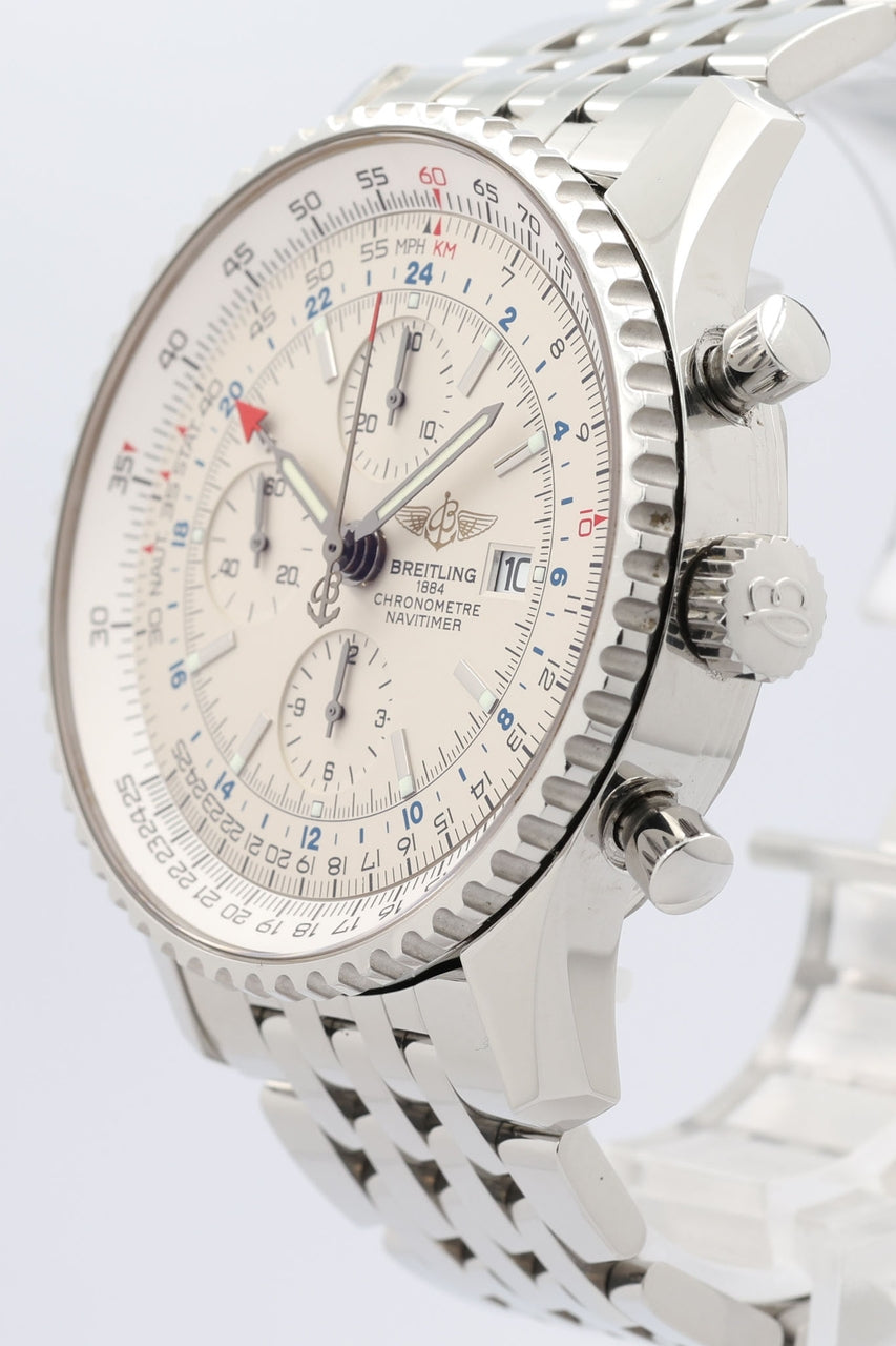 Breitling Navitimer World GMT 46mm Automatik Herrenuhr A24322 - Detailansicht 1