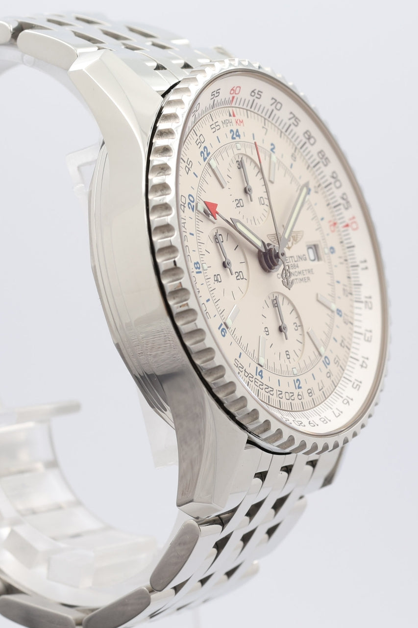 Breitling Navitimer World GMT 46mm Automatik Herrenuhr A24322 - Detailansicht 2