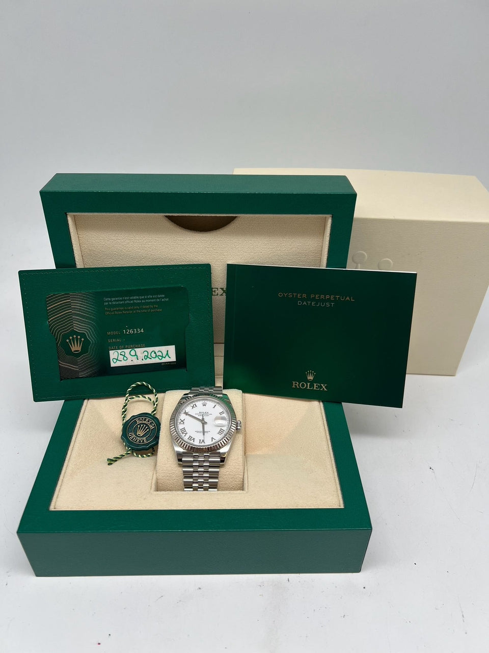Rolex Datejust 41mm Automatik Herrenuhr Jubilee 126334 - Papiere und oder Lieferumfang