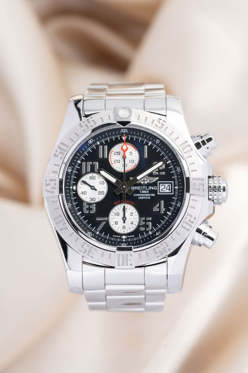 Breitling Avenger II 43mm Automatik Herrenuhr Schwarz A13381 - Thumbnail