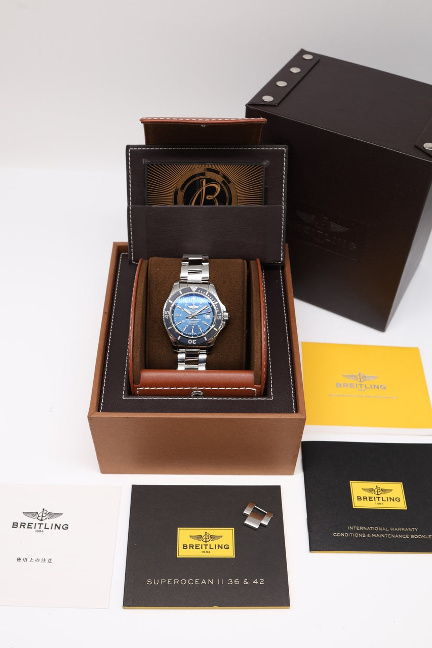 Breitling Superocean II 42 Automatik Herrenuhr  A17365 - Papiere und oder Lieferumfang