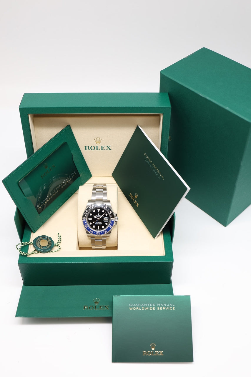 Rolex GMT-Master II 'Batman' 40mm Automatik NEU 126710BLNR - Papiere und oder Lieferumfang