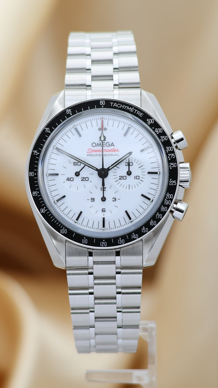 Omega Speedmaster Professional Moonwatch White mit Push-Schließe 31030425004001 - Main product image