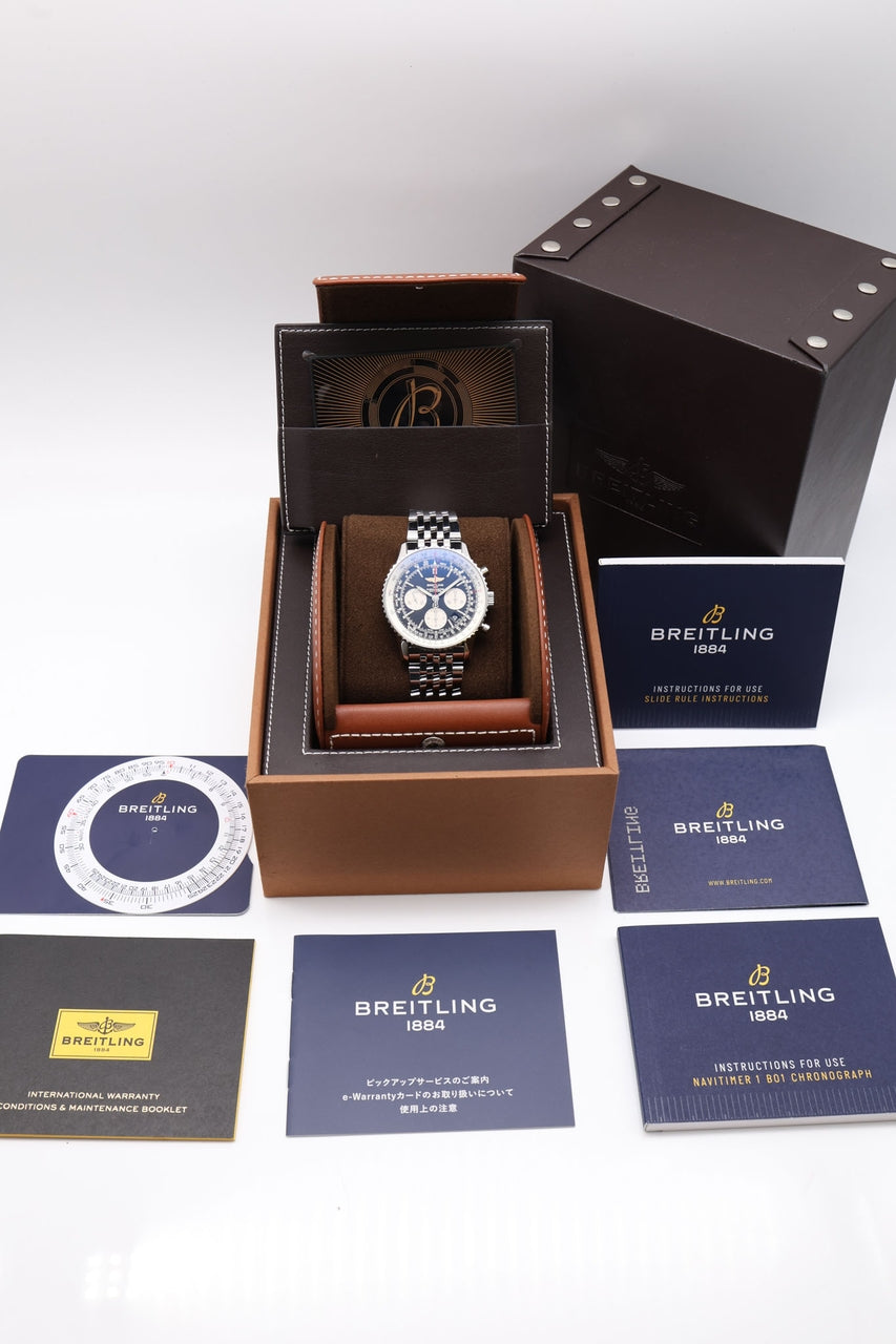 Breitling Navitimer B01 Chronograph 43mm Automatik  AB0121 - Papiere und oder Lieferumfang