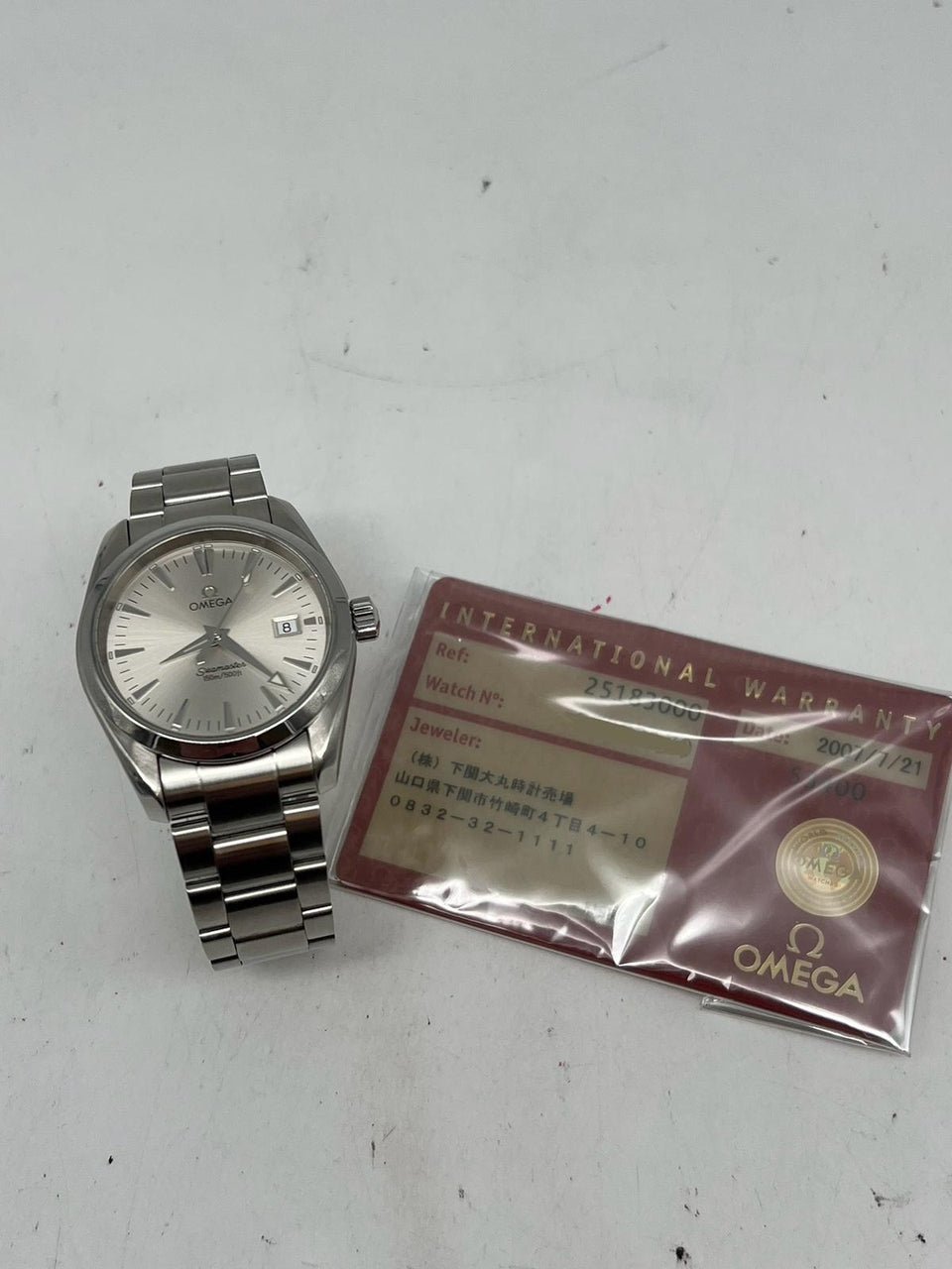 Omega Seamaster Aqua Terra Quarz 36mm 25183000 - Papiere und oder Lieferumfang