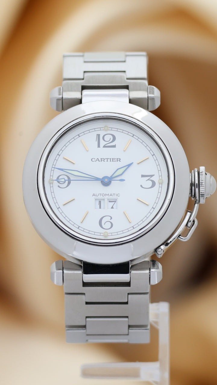 Cartier Pasha C Big Date 35mm Automatik  W31044M7 - Thumbnail