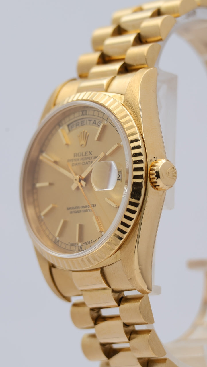 Rolex Day-Date 36 Automatik Herrenuhr	 18238 Original Papiere