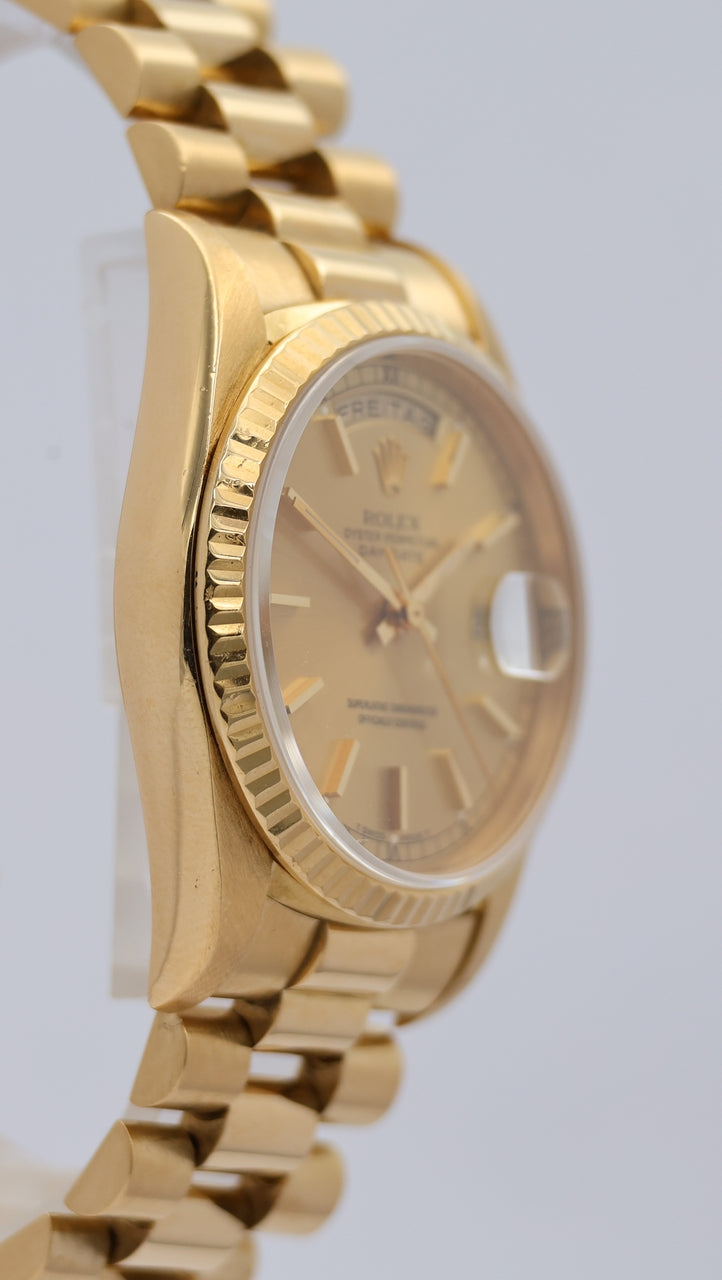 Rolex Day-Date 36 Automatik Herrenuhr	 18238 Original Papiere
