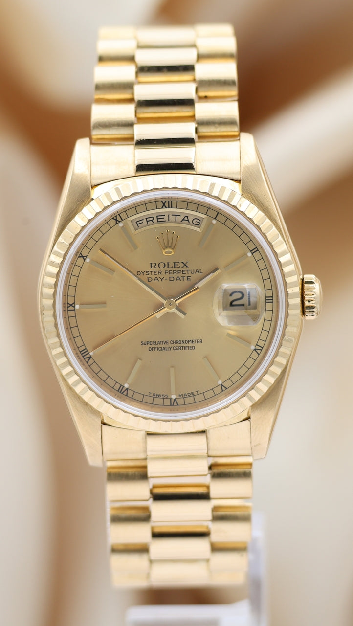 Rolex Day-Date 36 Automatik Herrenuhr	 18238 Original Papiere