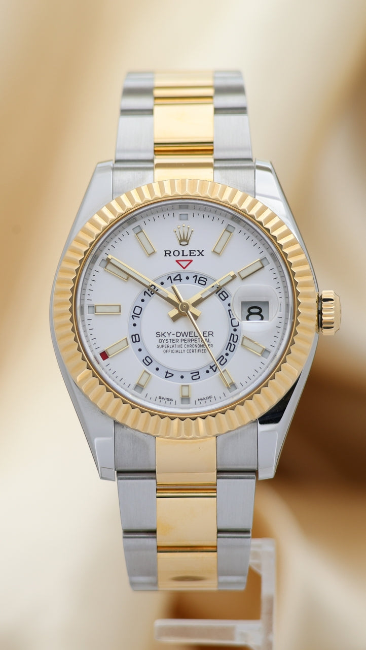 Rolex Sky-Dweller Automatik Herrenuhr Stahl/Gold 42mm 326933 - Thumbnail