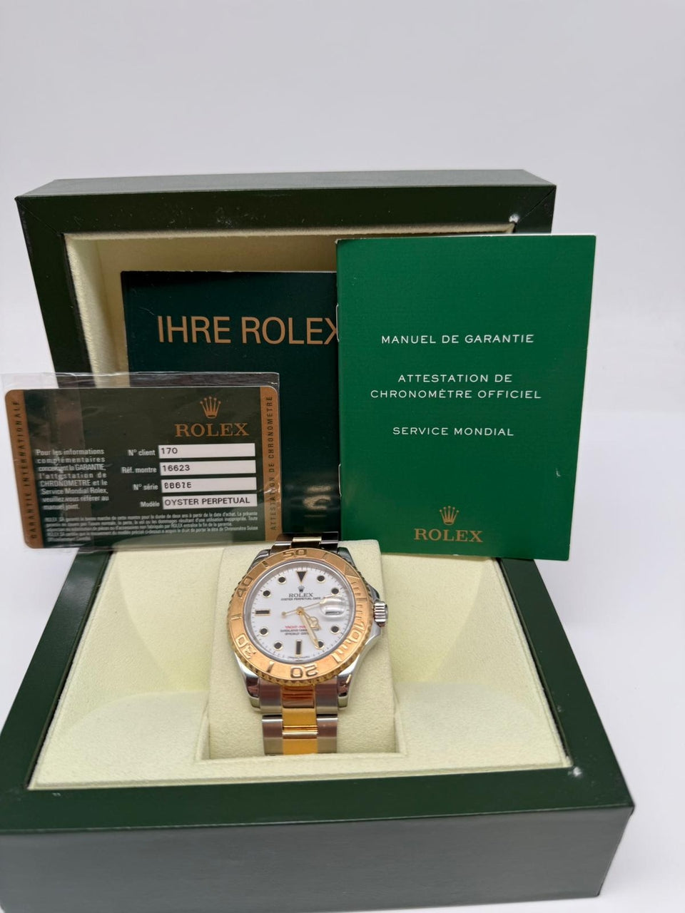 Rolex Yachtmaster 40mm Automatik  16623 - Papiere und oder Lieferumfang