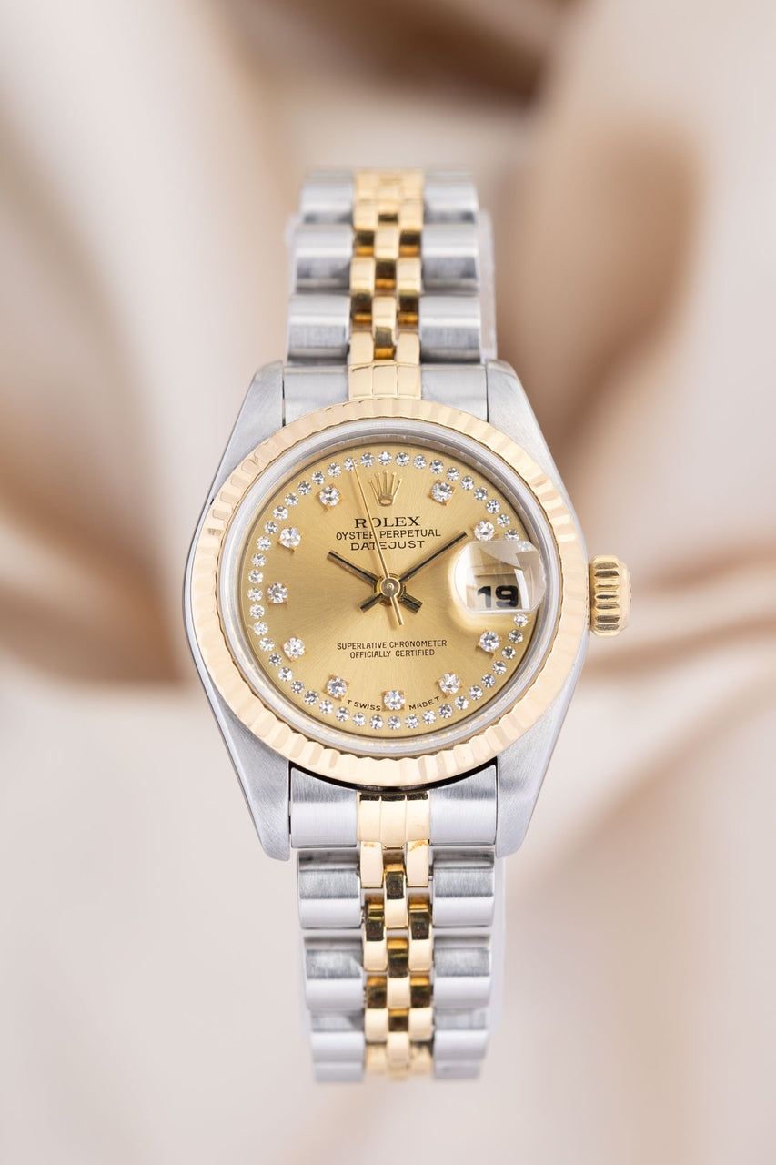 Rolex Lady-Datejust 26mm Stahl/Gold "Diamond Dial" Automatik 69173 - Thumbnail