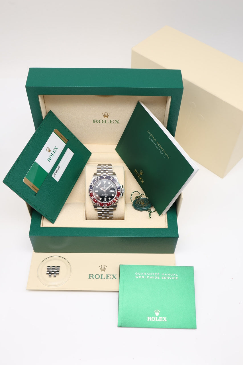 Rolex GMT-Master II „Pepsi“ Automatik Herrenuhr LC100 126710BLRO - Papiere und oder Lieferumfang