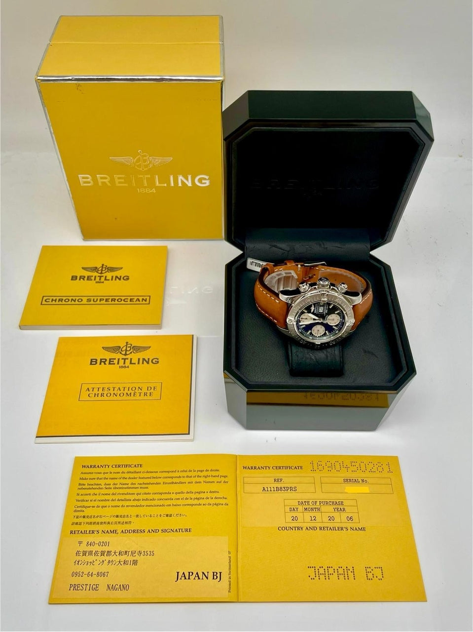 Breitling Superocean Chronograph II 42mm Automatik A13340 - Papiere und oder Lieferumfang