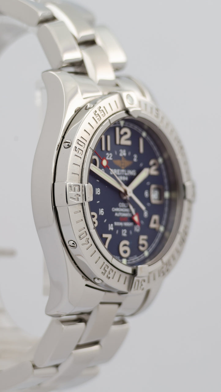 Breitling Colt GMT Automatik Herrenuhr Blau A32350 - Detailansicht 8