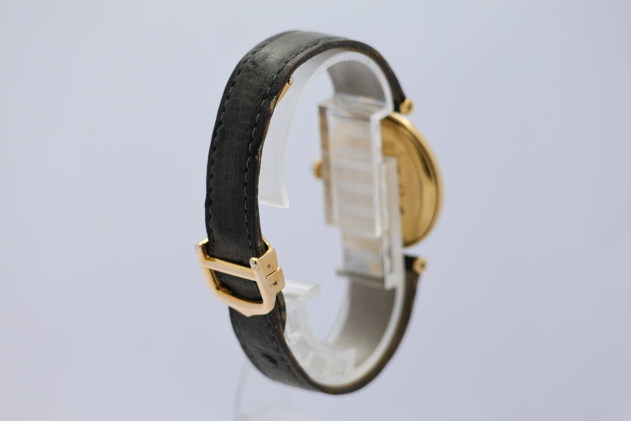 Cartier Vermeil Must Quarz Damenuhr 590003 Original Papiere